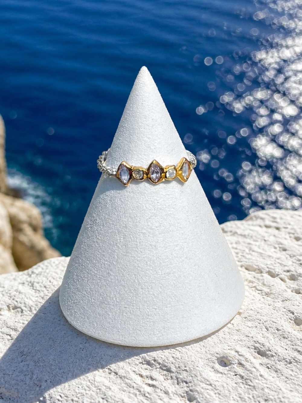 NEW! Tanzanite & Topaz Ring